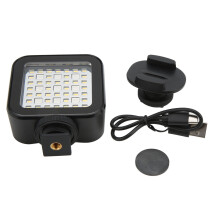 Video-invullicht voor Canon, Nikon en Sony DSLR-camera's, heldere, gelijkmatige verlichting, krachtige LED's, dimbaar, waterdicht, RGB-duiklamp met 3