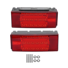 Luci freno a LED luminose per rimorchio con indicatori di direzione integrati, impermeabili e sommergibili, ideali per camion, barche e furgoni.