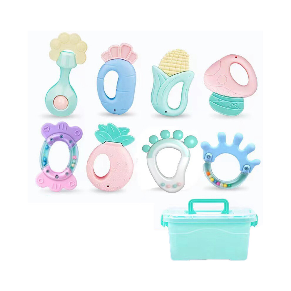 Teething Toy with Leak Hole Design, Promotes Oral Muscle Development, Ergonomic Handle for Easy Grasping, BPA Free Plastic Texture Surfaces for