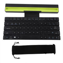 Portable Lightweight Keyboard With Wide Compatibility Auto Sleep Function Foldable Rechargeable Bluetooth Keyboard Silent Typing Experience Multi