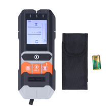 Scaner de perete cu calibrare automată cu afișaj LCD și detector de știfturi cu alarmă audio pentru detectarea cablurilor AC, moduri multiple de