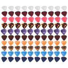 Celluloid Guitar Picks with Comfortable Feel and Wide Body Design Assorted Pearl Variety Pack Durable Picks for Electric Acoustic Bass Guitars