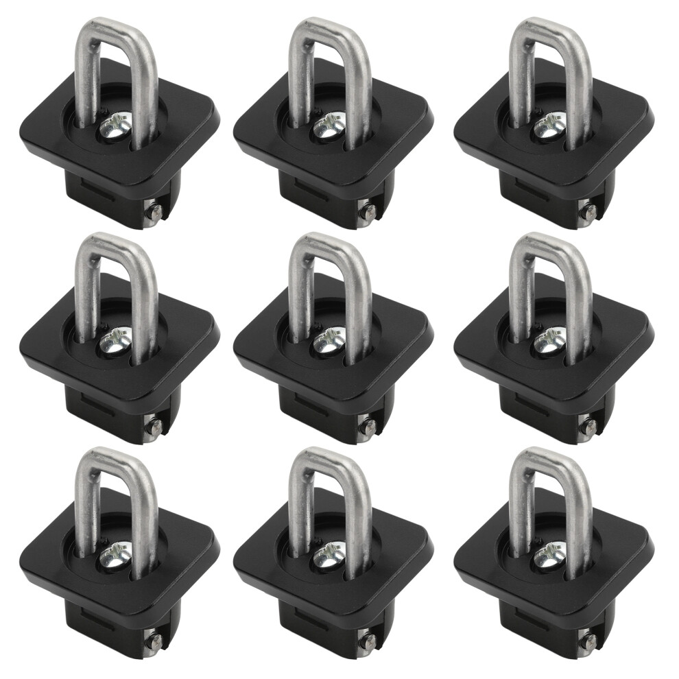 Corrosion Resistant Truck Bed Side Wall Anchor Snap Up Snap Down Tie Down Anchors Retractable Design No Drilling Required Durable High Strength Cast 9370362920300