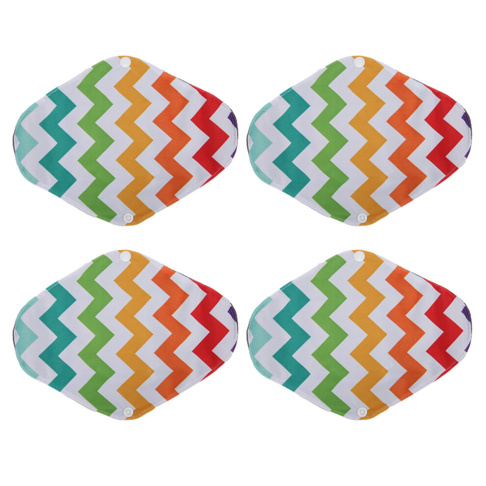 Super Comfortable Foldable Portable Stay In Place Breathable Odor Eliminating Reusable Menstrual Pads Bamboo Charcoal Sanitary Pads Leak Proof Design