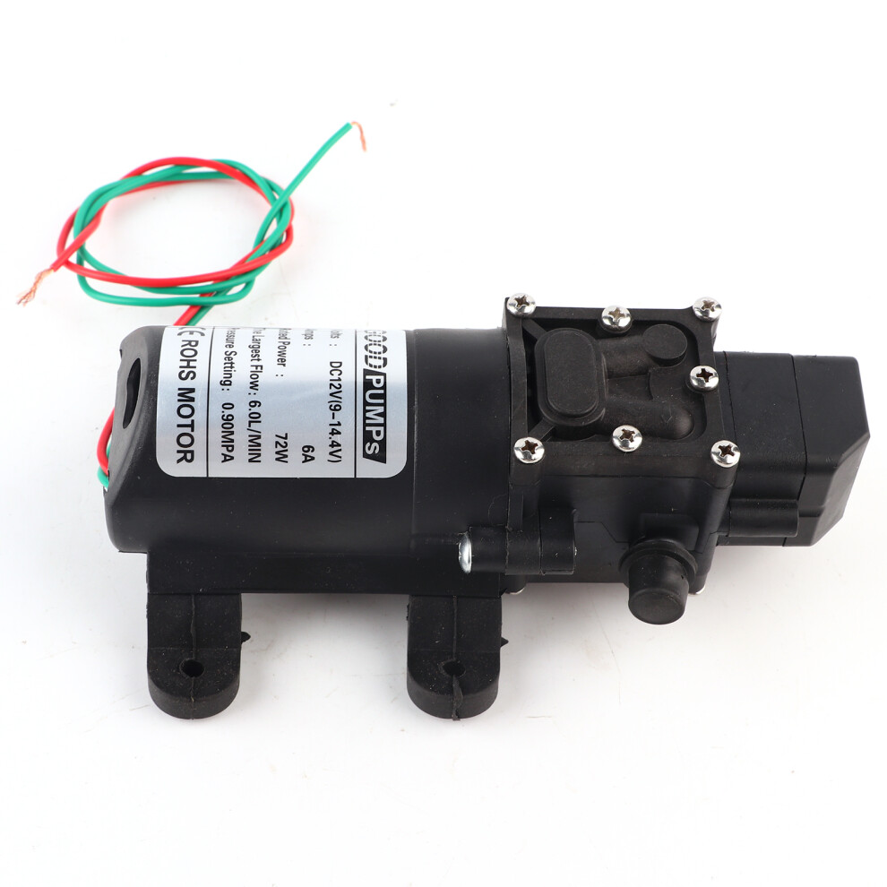 Self Priming Water Pump12v Dc High Pressure Diaphragm Pump Automatic On Off With Pressure Switch Overheat Protection Vibration Isolation Durable 9049227842926