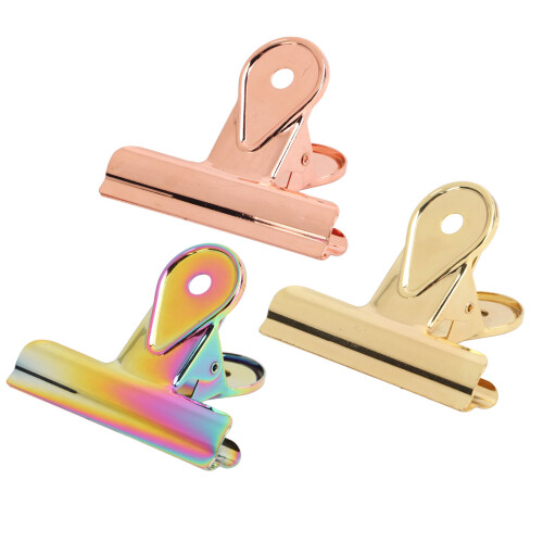 Convenient Hanging Design Durable Metal Clips Strong Grip Spring Fasteners Sturdy Binder Clamps Practical Organization Tools Multi-Functional