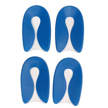 All-Day Shock Absorption Heel Cushions Gel Foot Orthotic Medical-Grade Silicone Shoe Insert Protectors Plantar Fasciitis Insole Cushion Pads Maximum