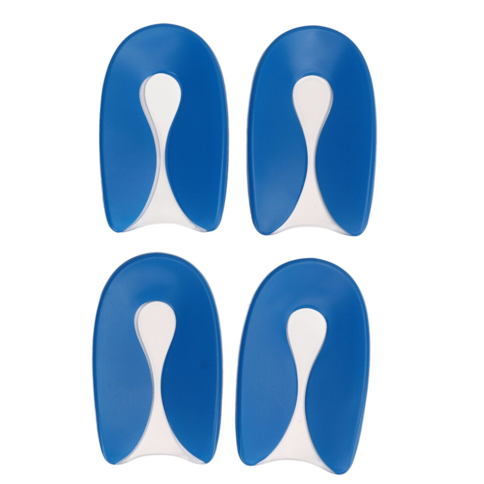 All-Day Shock Absorption Heel Cushions Gel Foot Orthotic Medical-Grade Silicone Shoe Insert Protectors Plantar Fasciitis Insole Cushion Pads Maximum