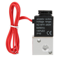 Normalerweise geschlossenes elektrisches Magnetventil DC12V Luftventil aus Aluminiumlegierung, schnell schaltend, unidirektional, direktwirkend, mit