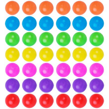 100Pcs Round Shaped Ocean Balls Assorted Colors Lightweight Plastic Balls for Games