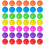 100Pcs Round Shaped Ocean Balls Assorted Colors Lightweight Plastic Balls for Games 1