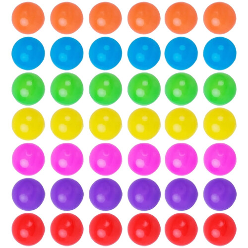 100Pcs Round Shaped Ocean Balls Assorted Colors Lightweight Plastic Balls for Games