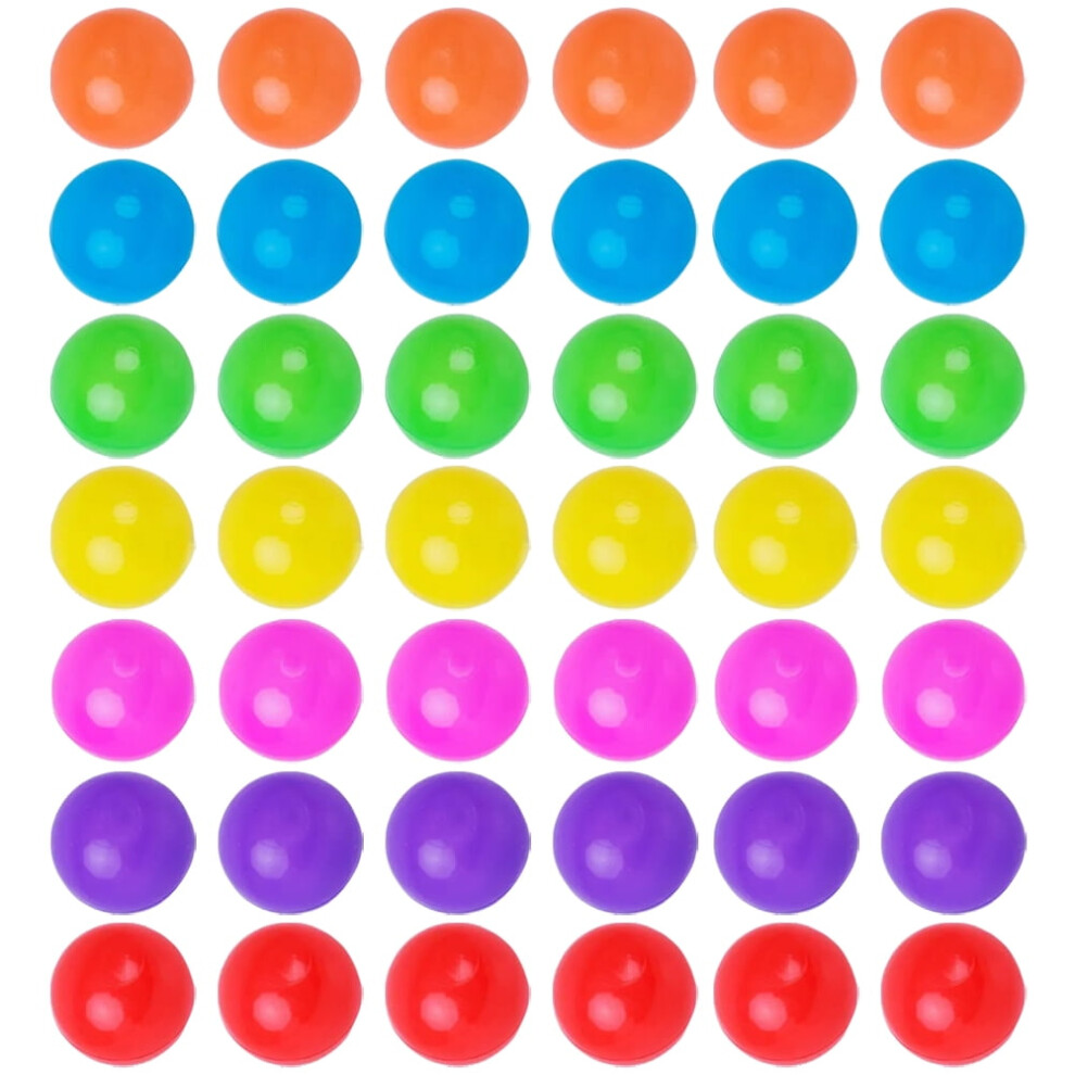 100Pcs Round Shaped Ocean Balls Assorted Colors Lightweight Plastic Balls for Games