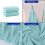 Lot de 2 serviettes de bain en velours 75 x 35 cm 4