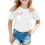 Kids Short Sleeve Solid Tee Petal Sleeve White 6-7 Years 4