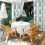Cortinas externas cinza, impermeáveis, com textura de folha de oliveira, 137 x 213 cm (54 x 84 polegadas). 4