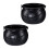 Kessel 2er Set - Schwarze Halloween Deko Töpfe 5