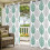 Cortinas externas cinza, impermeáveis, com textura de folha de oliveira, 137 x 213 cm (54 x 84 polegadas). 5
