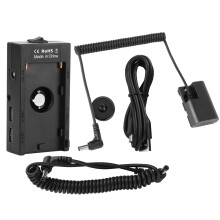 Volledig gedecodeerde dummy-accu voor Canon EOS met DC-poort en USB-uitgang. Breed scala aan toepassingen in fotografie en livestreaming.