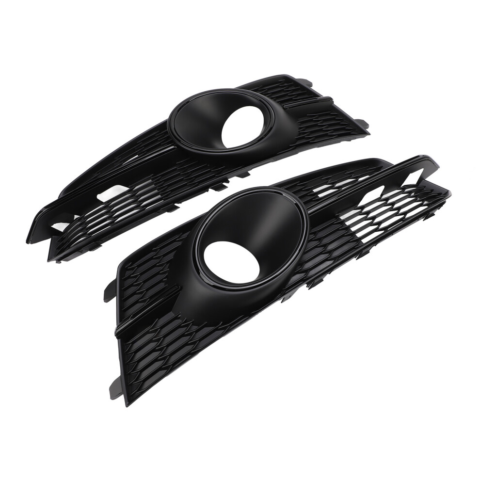 Pair Fog Grille For A6 C7 SâLine 2014-2018 Gloss Light/Black 9401387197856
