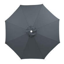 Replacement Umbrella Canopy 6.5–11.5ft, for 6/8-Rib Patio Umbrellas Only (M, Gray)