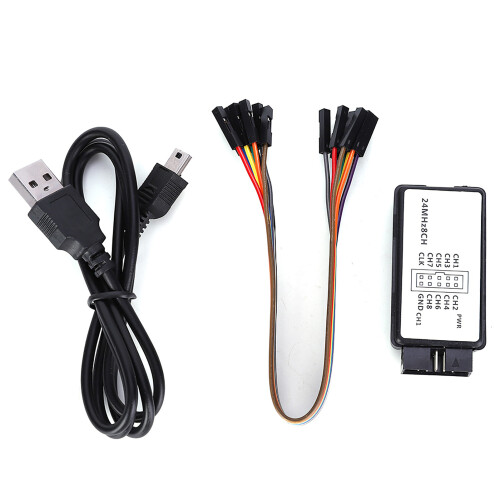 Συσκευή αναλυτή λογικής USB με ανάλυση πρωτοκόλλου ανοιχτού κώδικα UART IIC SPI Debug24MHz