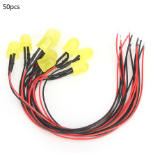Conjunto de luzes LED vermelhas com lente fosca para projetos de iluminação DIY. Multifuncional, pré-cabeado, com desempenho de economia de