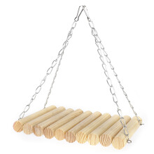 Vogelschaukelspielzeug mit verstellbarer Brückenform, einfach zu installierendes Käfigzubehör für Kleintiere, fördert Bewegung, Koordination und