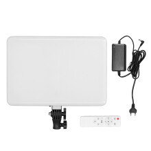 Draagbare LED-cameralamp met draadloze afstandsbediening, dimbare verlichting, instelbare kleurtemperatuur, zacht diffuus filter, hoge CRI 96 Plus,