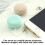 Porte-clés nettoyant écran Macaron – Silicone et microfibre, 5