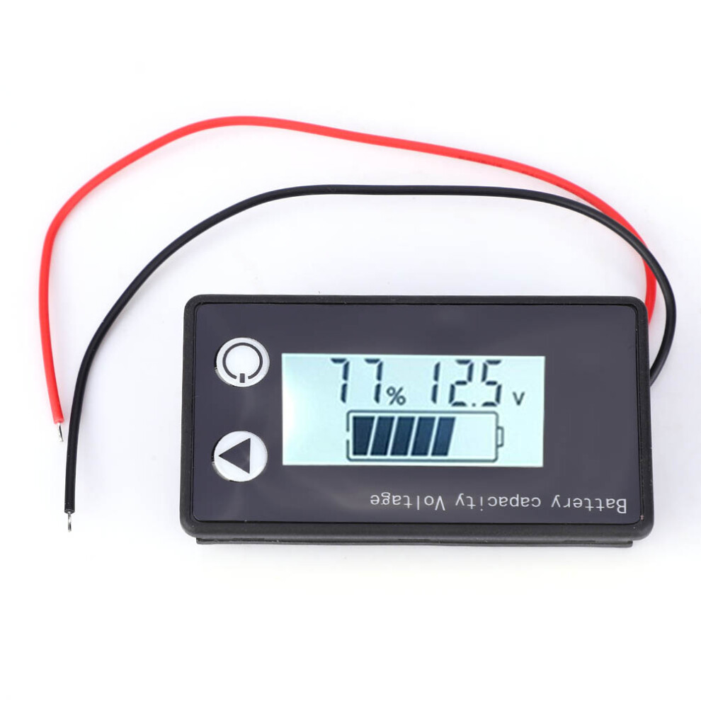 Easy To Read Battery Capacity Indicator Digital Voltmeter Tester Lcd Display Backlight Waterproof Monitor Gauge Voltage Meter Lithium Ion Indicator 9049227845354