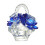 Crystal Flower Basket Ornament for Valentine's Day 7