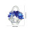 Crystal Flower Basket Ornament for Valentine's Day 8