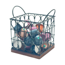 Panier de rangement pour dosettes de café rond ou carré grande capacité