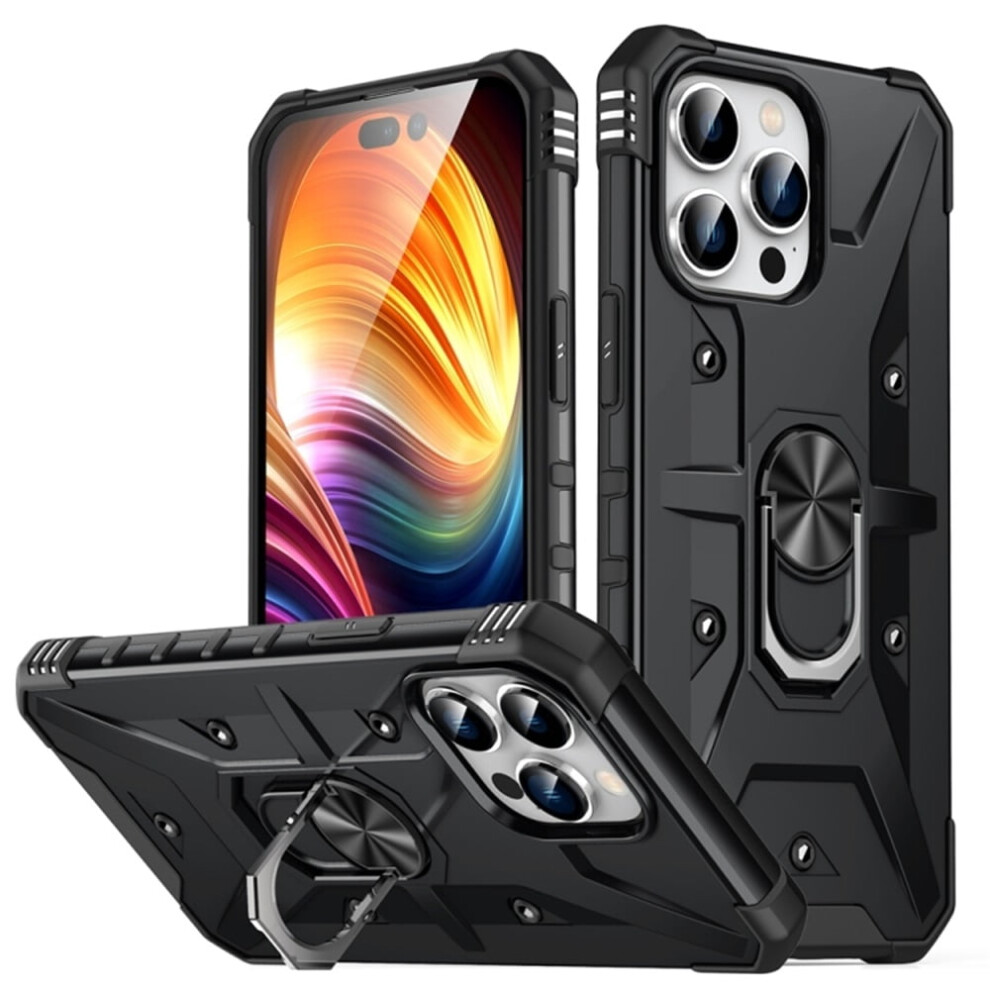 Military-Grade Shockproof Magnetic Stand Case For Iphone 11 Pro Max, Black 9558633043921