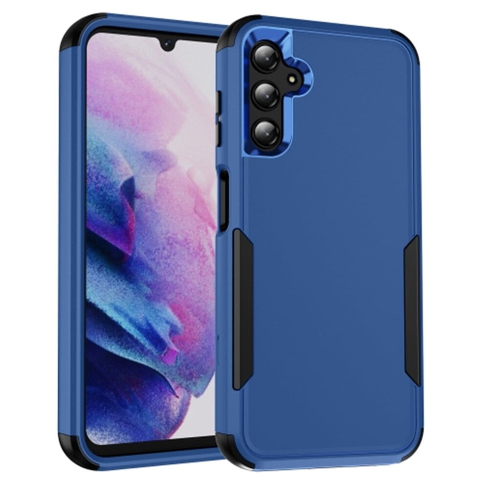 Heavy Duty 3-Layer Bumper Case Compatible With Samsung Galaxy A14 4G/5G 6.6", Shockproof & Dropproof, + Blue/Black 9558633043778
