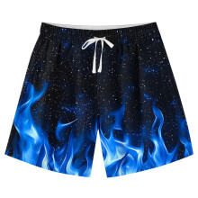 Teen Boys Swim Trunks Quick Dry Swimwear Bathing Suit for Big Boys Beach Swim Boards Shorts Blue 13-14 Years