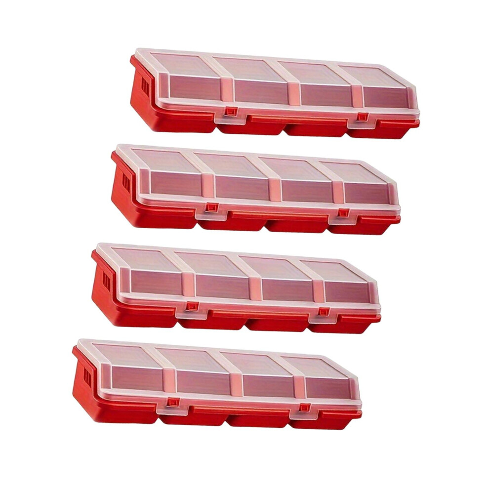 4 Pieces Hardware Box Screw Organizer Divider Pp Material Storage Solution For Workshops Garages Craft Rooms 9558633045475