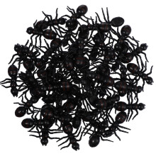 50Pack Simulation Ants Model Black Realistic Insect Decorations for April Fools Day