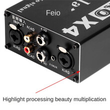 PRO X4 Multifunctional Audio Isolator, 6.5mm 3.5mm XLR RCA Audio Noise Isolator, Current Acoustic Filter Ground Filter