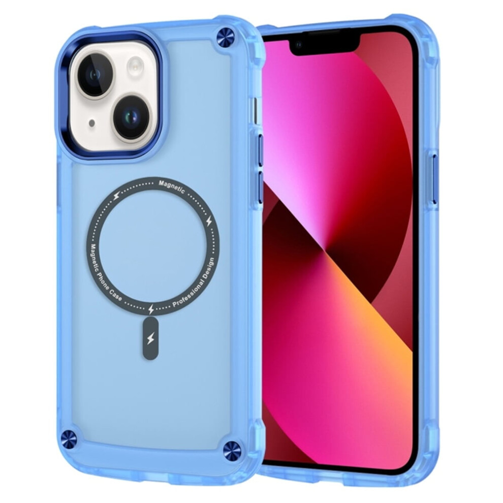 Shockproof Slim Magnetic Case For Iphone 13 6.1" Â Magsafe Compatible, Translucent Matte Cover Blue 9485826631408