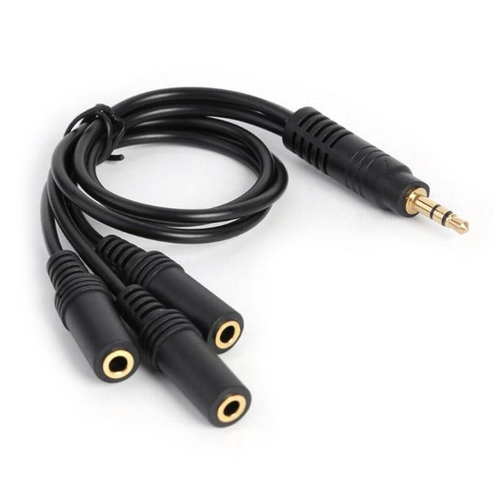Headphone Splitter Sound Cable 3.5Mm Port 3 Way Splitter Adapter Cable For Speaker Player Adapter Gold 9485826631651