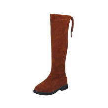 Infant Toddler Girls Shoes Fall and Winter New Mid Size Children's High Top Girls' Princess Over Knee Long Boots Cotton Boots Brown 5-6 Years