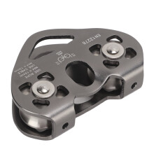 Portable Dual Trolley Pulley, Aviation Aluminum Alloy, Compact Design for Easy Carrying Use
