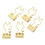 Office Clips Paper Binder Clips Rust Resistant Coating Mini Binder Clips Cute Rabbit Handle Strong Clamping Force Includes Storage Box Metal Spring 4