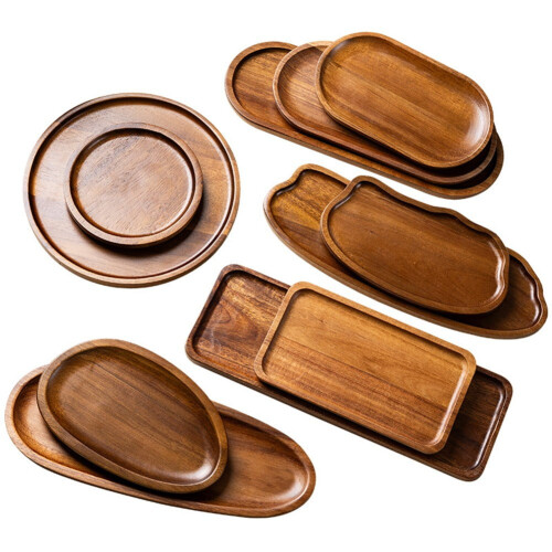 Rectangular Wooden Tray: Perfect For Tea, Coffee, And Desserts! 2