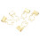 Office Clips Paper Binder Clips Rust Resistant Coating Mini Binder Clips Cute Rabbit Handle Strong Clamping Force Includes Storage Box Metal Spring 5