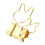 Office Clips Paper Binder Clips Rust Resistant Coating Mini Binder Clips Cute Rabbit Handle Strong Clamping Force Includes Storage Box Metal Spring 6