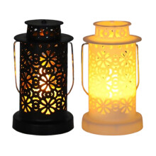 2er-Pack 3,5" Solar-Hängelaternen für den Außenbereich, wasserdichte LED-Kerzen ohne Flamme für Garten, Tisch und als Geschenk – Weiß