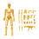 T13-serien: 3. generation - 3D-printet actionfigur, leddelt samlermodel (C) 1